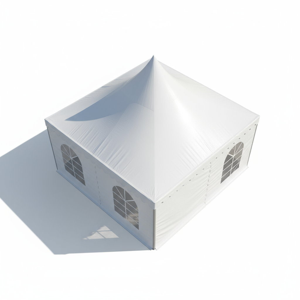 Firefly_Gemini Flash_Generar una imagen de una carpa tipo pagoda en medio de un fondo blanco, colocar somb 359304 (2)